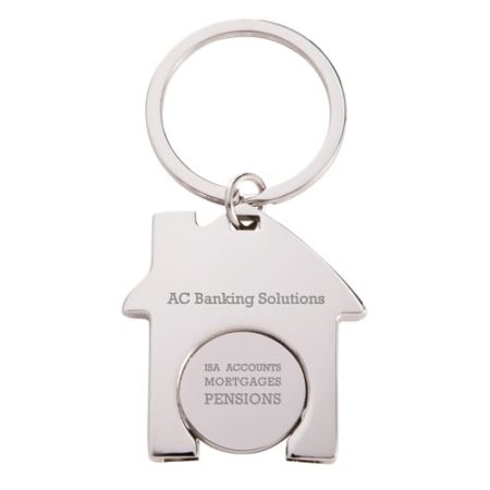 House Shaped Trolley Coin Keyrings new 450x450 - House Trolley Coin