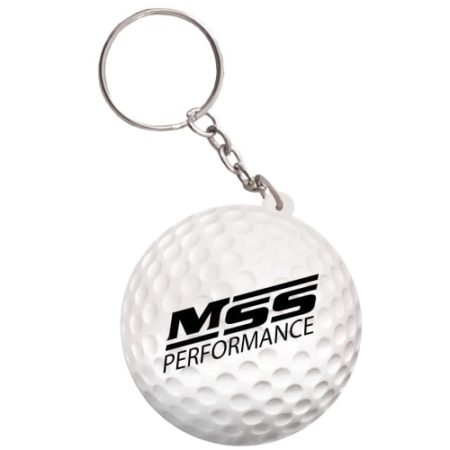 s0167 07 stress golf ball keyring v1 450x450 - Golf Ball Stress Toy Keyrings