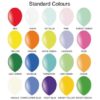 10inch ballon colour chart 100x100 - Standard 10 inch Balloon