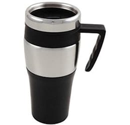 Morrisons 400ml Stainless Steel Travel Mug With Handle