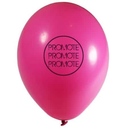 promotional balloons PINK logo new 450x450 - Standard 10 inch Balloon