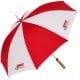 Budget Umbrella redwhite new 80x80 - Fibrestorm Golf Umbrella