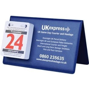 COLOURPICKER PVC Easel Calendars blue1 295x295 - Vinyl Desk Calendar Easel