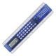 20cm Ruler Calculator blue 80x80 - Square Q-mat Coasters