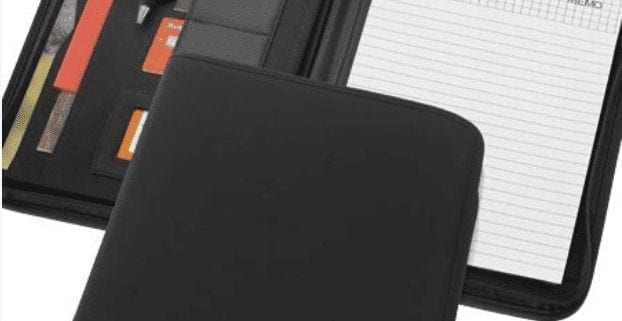 A4 zipped portfolio folder 622x321 - Notebook (approx. A5)