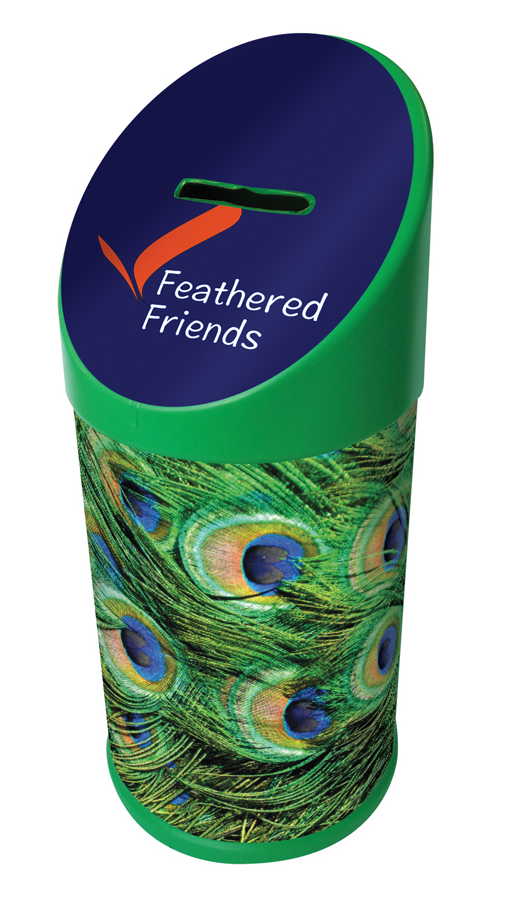 8384 green - Sloped Charity Box