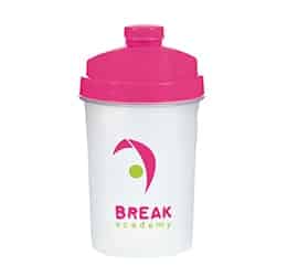 8784 pink 2 - 500ml Protein Shaker Bottle