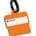 9529 orange 1 36x36 - Shaped Luggage Tag