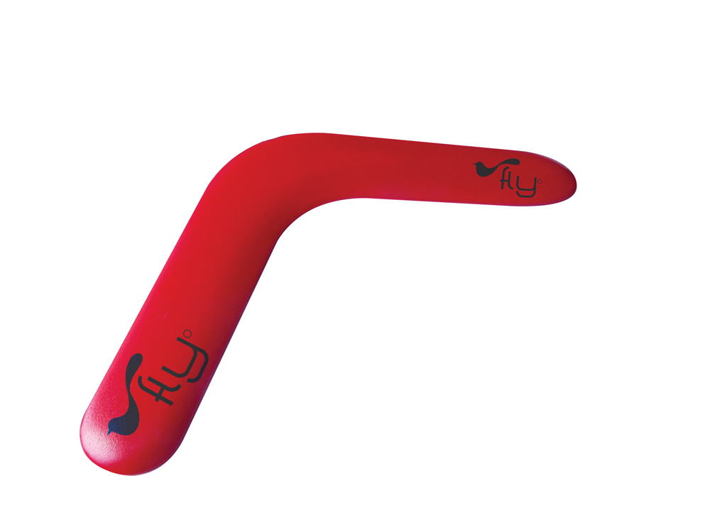 9819 red - Personalised Small Boomerang