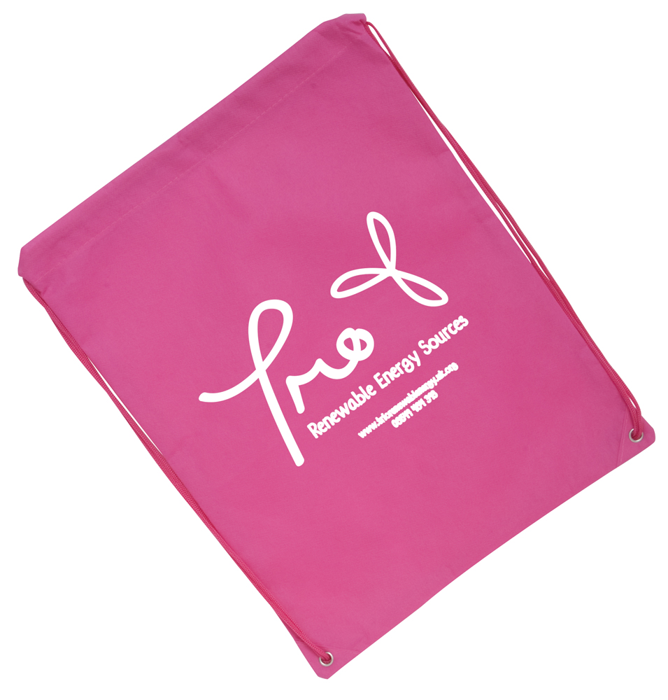 LE7010 pink - Eco-Friendly Drawstring Bag