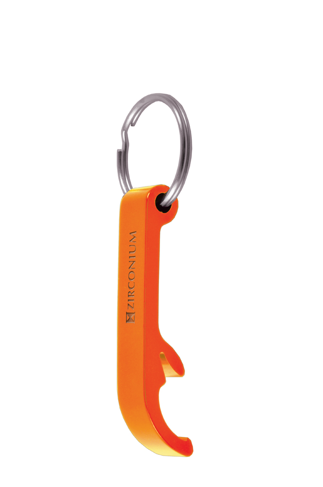 LE9582 orange - Metal Bottle Opener Keyring