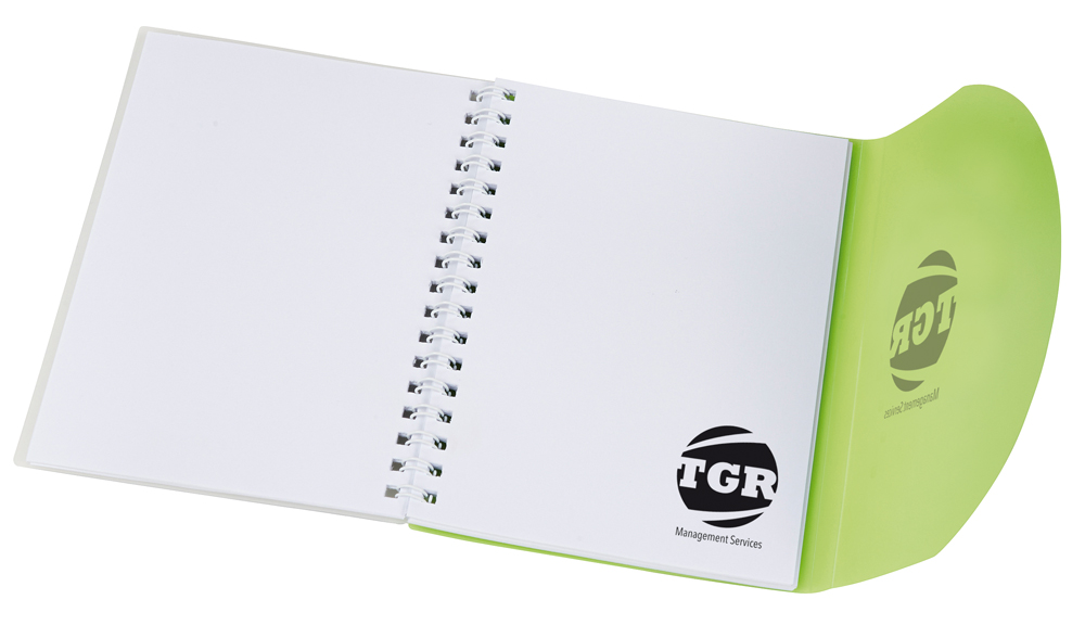 PA1201 open - Curve Notebook - A6