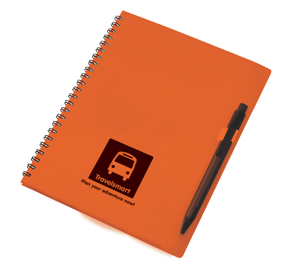 PA1202 orange - Pen Loop Notebook A5