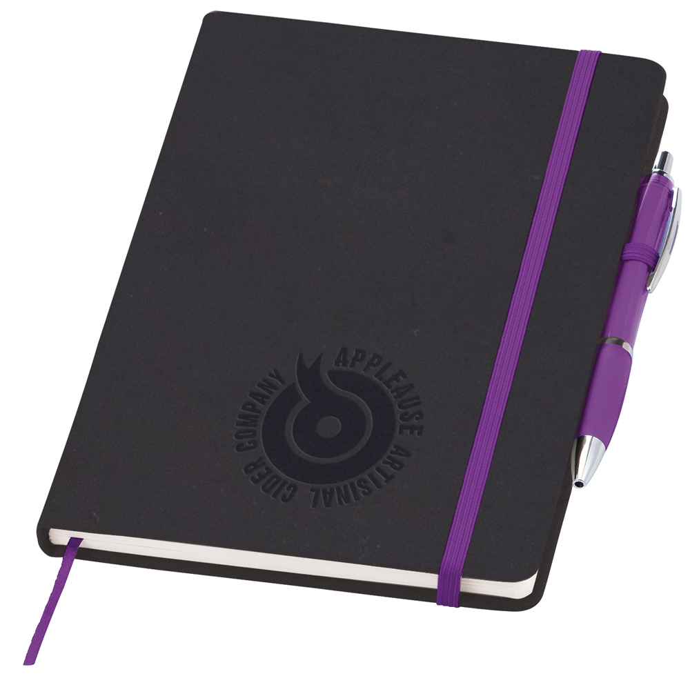 PA1412 purple - Medium Noir Notebook