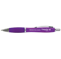 PE6600F purple 1 1 - Frosted Curvy Ballpen