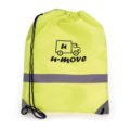 Fluorescent Yellow Drawstring Bag