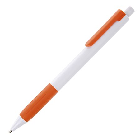 TPC981401AM CAYMAN GRIP AMBER ANGLE 450x450 - Cayman Grip Ball Pen (coloured Trim)