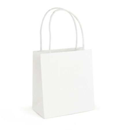 QB4013WH 450x450 - Brunswick Small White Paper Bag