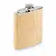 Stainless steel and bamboo hip flask 80x80 - Bamboo ballpen (3 colour and stylus)