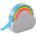 Untitled 1 338 36x36 - Cloud shaped rainbow memo dispenser
