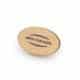 ZM0057 80x80 - Branded Wooden Circle/Rectangle Keyring