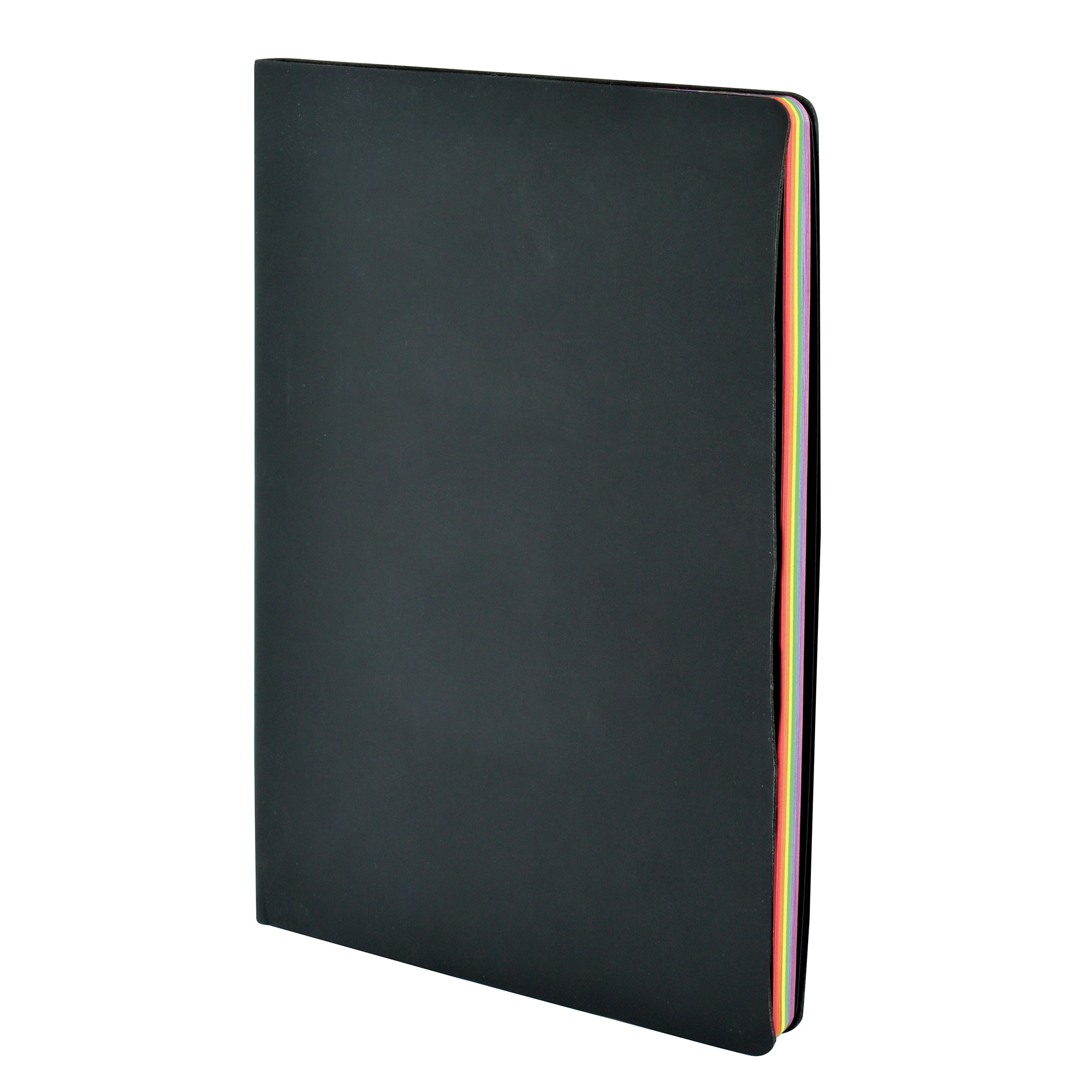 QS0669BK - A5 Black Nebraska Recycled Notebook