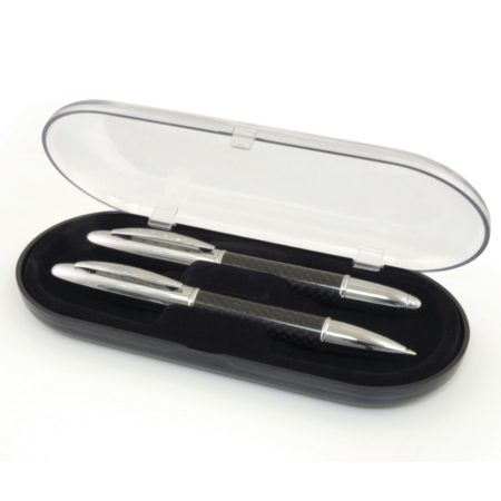 TPCBX0290BK 450x450 - Oval Double Pen Box
