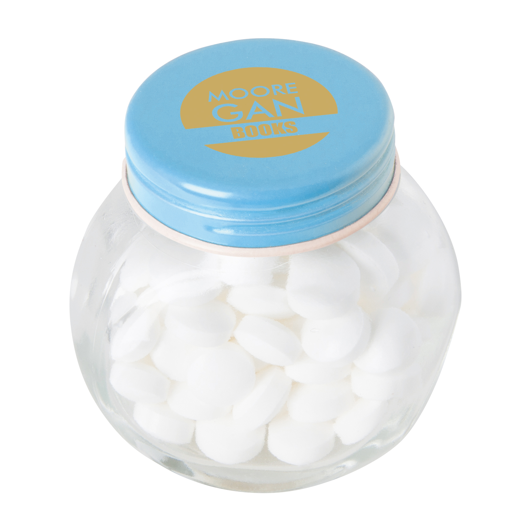 c 0160dmi 18 02 - Small glass jar with milk choco's