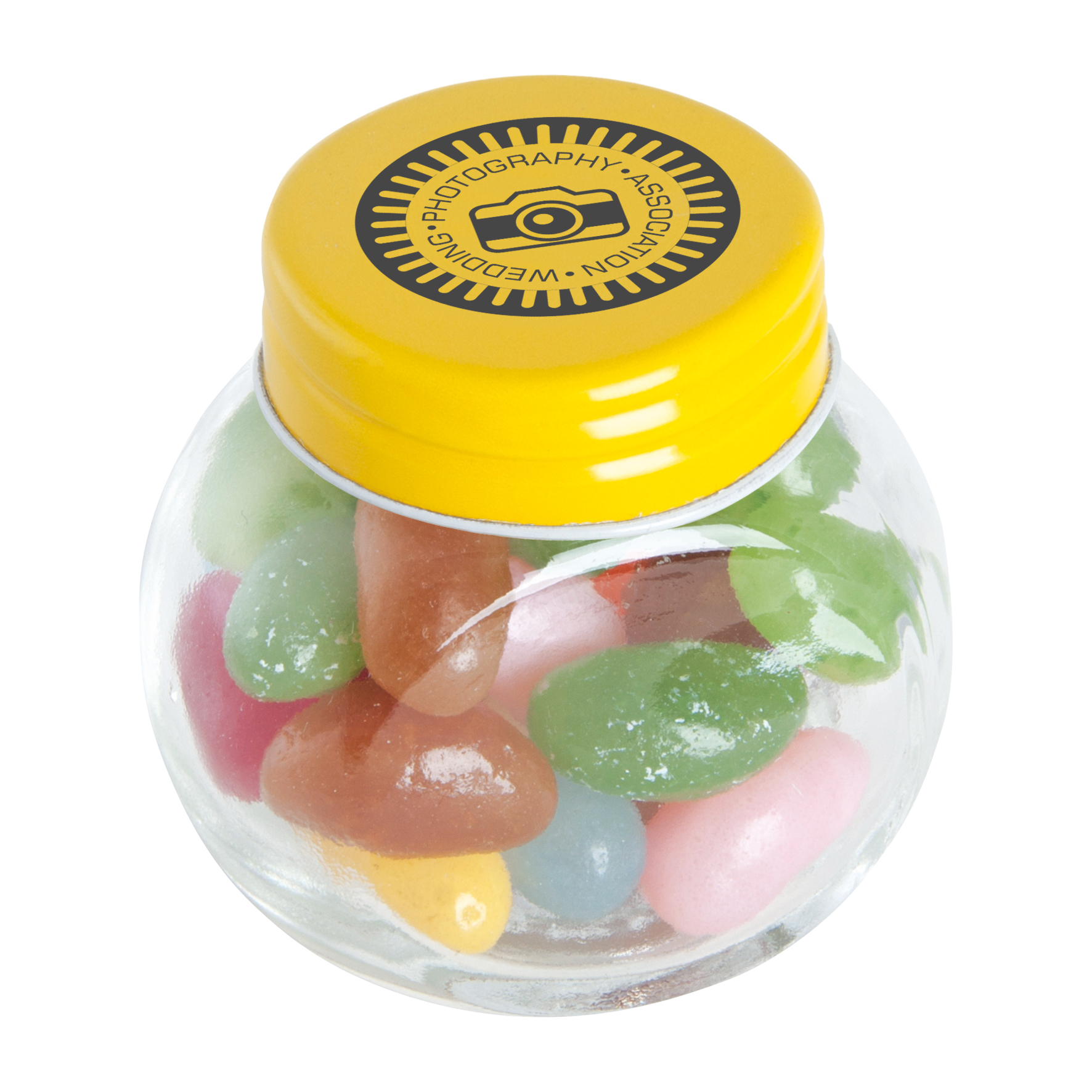 c 0163jb 06 09 - Small glass jar with jelly beans